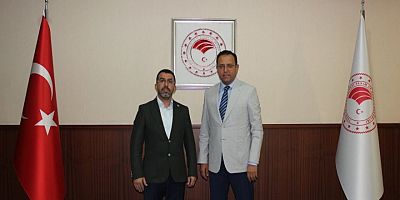 Milletvekili Adem Çalkın, Tarım ve Orman Bakan Yardımcısı Gizligider'i ziyaret etti