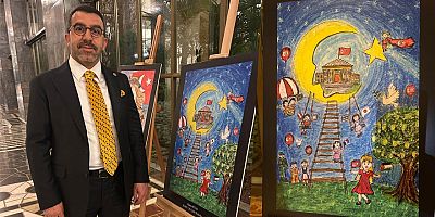 Milletvekili Çalkın’dan 23 Nisan Resim Sergisine Ziyaret