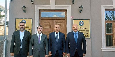 Milletvekili Çalkın'dan Azerbaycan Kars Başkonsolosu Nuru Guluyev'e ziyaret