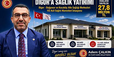 Milletvekili Çalkın, Digor'a 47,8 Milyon Liralık Sağlık Yatırımı Başlıyor