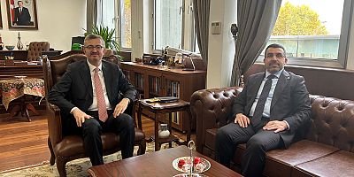 Milletvekili Çalkın, Dışişleri Bakan Yardımcısı Duran'ı ziyaret etti