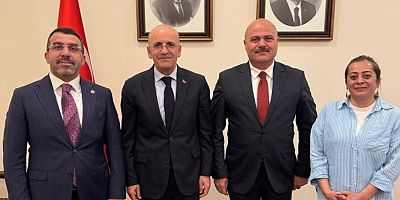 Milletvekili Çalkın, Hazine ve Maliye Bakanı Şimşek'i Ziyaret Etti