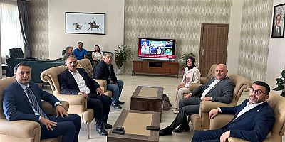 Milletvekili Çalkın, Selim Kaymakamı Semiz ile bir araya geldi