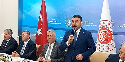 Müjdelerden sonra Kars İş dünyasından Milletvekili Adem Çalkın'a teşekkür