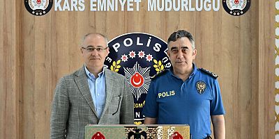 Mülkiye Müfettişi Mut'dan Kars Emniyet Müdürü Tombul'a Ziyaret