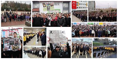 Okullarda 6 Şubat Deprem Şehitleri İçin Saygı Duruşu