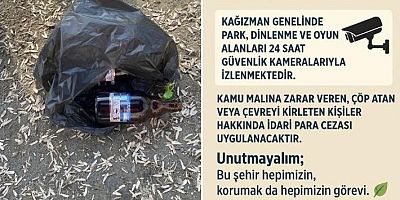 Park ve Oyun Alanlarında yerlere çöp atanlar yandı
