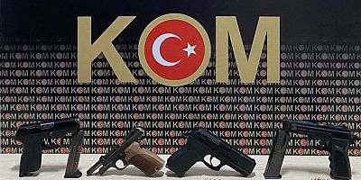  Ruhsatsız tabancalar ele geçirildi