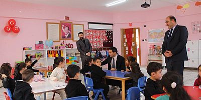 Selim Kaymakamı Semiz, Şehit Umut Gök Anaokulunu Ziyaret Etti