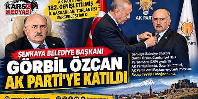Şenkaya Belediye Başkanı Görbil Özcan AK Parti’ye Katıldı