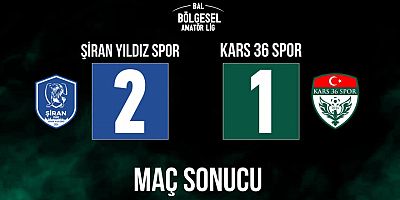 Şiran Yıldız Spor: 2 - Kars 36 Spor: 1