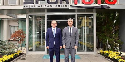 Spor Toto Teşkilat Başkanı  Öztürk'e, Vali  Polat'tan ziyaret