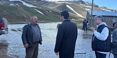 Susuz’da Taşkın Alarmı: Kaymakam Tutal Sahada İncelemelerde Bulundu