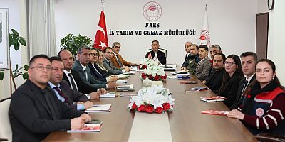 Tarım Müdürlüğünde Değerlendirme Toplantısı Gerçekleştirildi