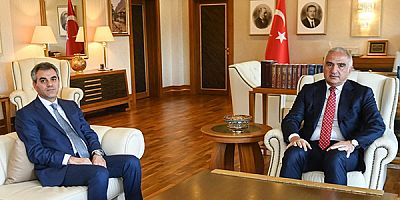 TBMM Genel Sekreteri Talip Uzun, Bakan Mehmet Nuri Ersoy'u ziyaret etti