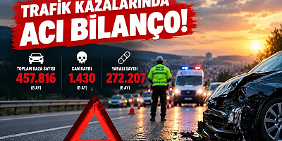 Trafik kazalarında 8 aylık bilanço: 1430 kişi hayatını kaybetti
