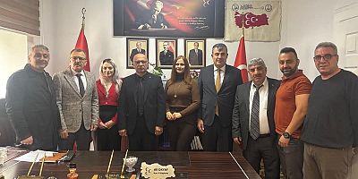 Türk Sağlık-Sen Heyetinden MHP Kars İl Başkanlığına Ziyaret