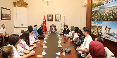 Türkiye Ulusal Ajansı Daire Başkanı Aslan'dan Vali Polat'a ziyaret