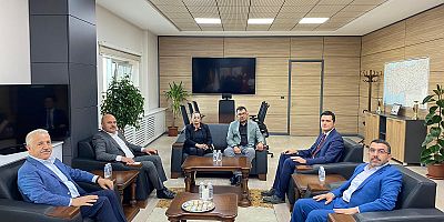 UDH Eski Bakanı Arslan'dan Karayolları Bölge Müdürüne ziyaret