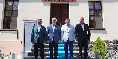 UDH Eski Bakanı Arslan ve Milletvekili Çalkın'dan Vali Polat'a ziyaret