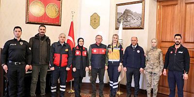 Vali Polat 112 Acil Çağrı Merkezi Personellerini kabul etti