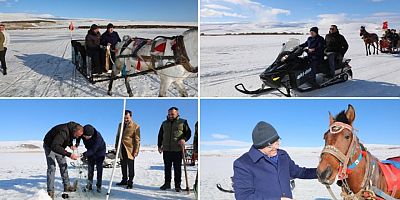 Vali Polat, Çıldır Gölü’nde ...