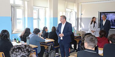 Vali Polat, Fen Lisesi’ni ziyaret ederek incelemelerde bulundu