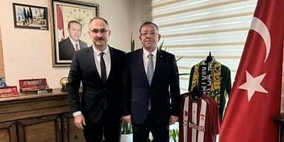 Vali Polat, İşletmeler Genel Müdürü Şahin'e ziyarette bulundu