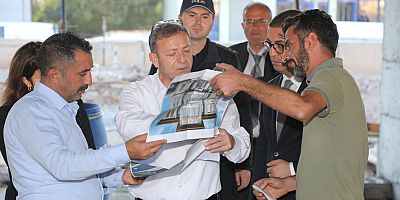 Vali Polat, Kağızman Emniyet Müdürlüğü inşaatında inceleme yaptı
