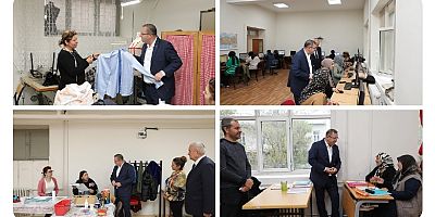 Vali Polat, Kars Halk Eğitim Merkezi'ni ziyaret etti