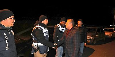 Vali Polat, Polis Uygulama Noktasını ziyaret etti