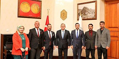 Vali Polat, Şehit Gazi-Sen Konfederasyonu Heyetini Kabul Etti