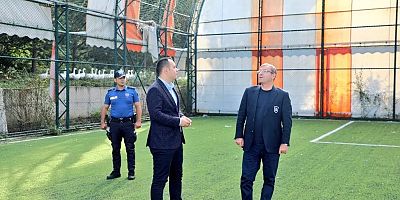 Vali Polat, Susuz Halı Sahasında incelemelerde bulundu