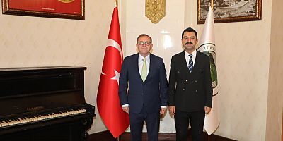 Vali Polat, Susuz Kaymakam M.Emin Tutal'ı Kabul Etti