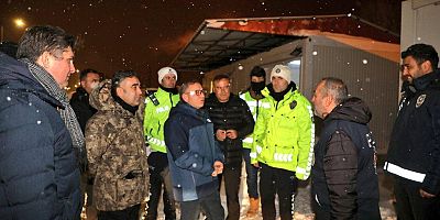 Vali Polat’tan Emniyet Uygulama Noktasına Ziyaret