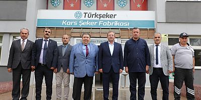 Vali Polat’tan Kars Şeker Fabrikası Müdürü Sezai Doğan’a Ziyaret