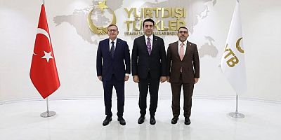 Vali Polat ve Milletvekili Çalkın’dan YTB Başkanı Turus’a Ziyaret 
