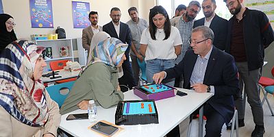 Vali Ziya Polat, Akıl ve Zeka Oyunları Kursu’nu Ziyaret Etti
