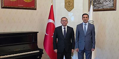 Vali Ziya Polat, Başkonsolos Goşgar Zeynalov ile bir araya geldi