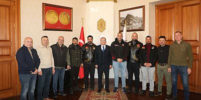 Vali Ziya Polat, Motor Kulübü Temsilcilerini Kabul Etti