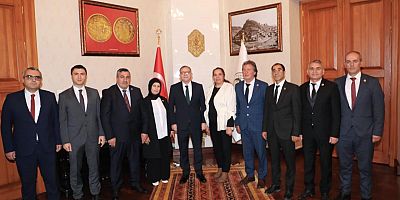 Vali Ziya Polat, Muhtarları makamında kabul etti
