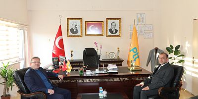 Vali Ziya Polat, PTT Başmüdürü Tan'ı ziyaret etti