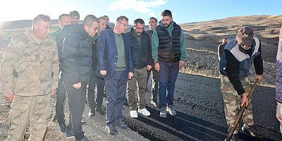 Vali Ziya Polat, Şehittepe üs bölgesi yol çalışmalarına katıldı