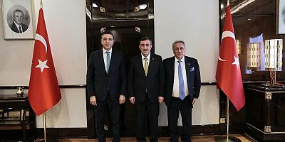 Yıldırım ve Kaya'dan Cumhurbaşkanı Yardımcısı Cevdet Yılmaz'a Ziyaret