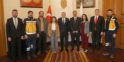 Ziya Polat'a sağlık personellerinden, Tıp Bayramı ziyareti