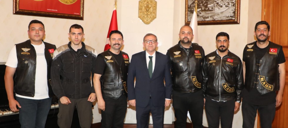 Türk Riders CC Motosiklet Kulübü Üyeleri Kars'ta