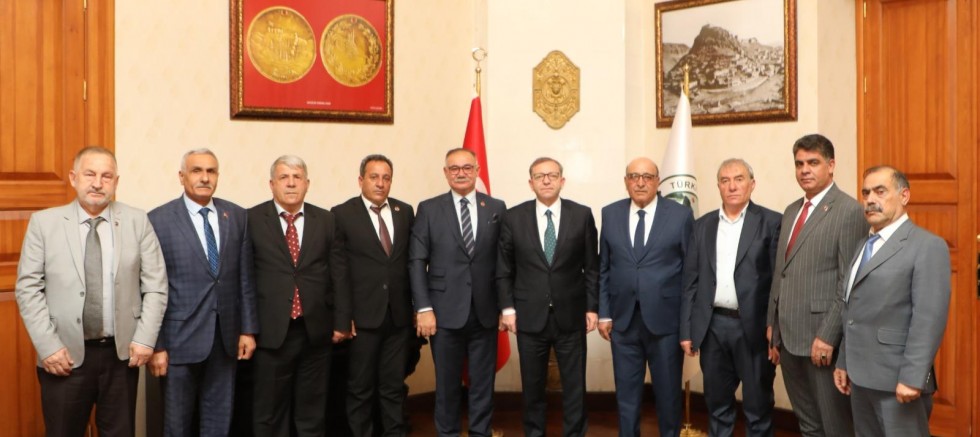 Vali Polat, il genel meclisi başkanı Arslan ve üyelerini kabul etti