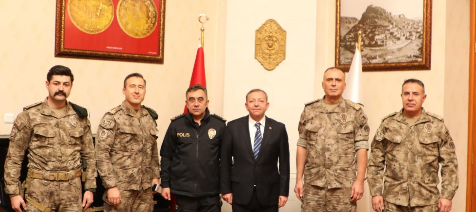 Vali Ziya Polat Güvenlik Heyetini Makamında Kabul Etti